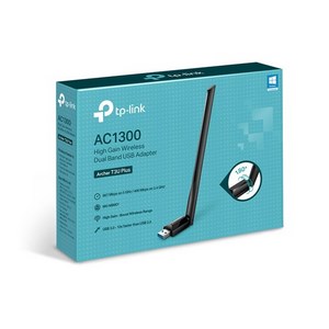 TP-Link Archer T3U Plus AC1300 High Gain Wireless Dual Band USB Adapter-ARCHER T3U PLUS